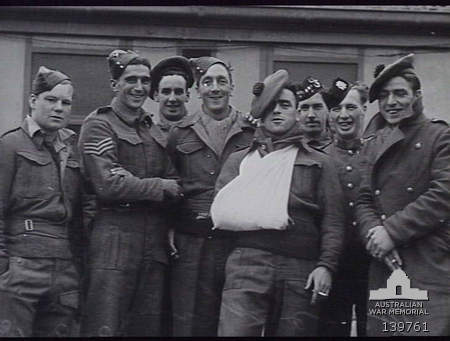 Members of the British Eighth Army visit Australia